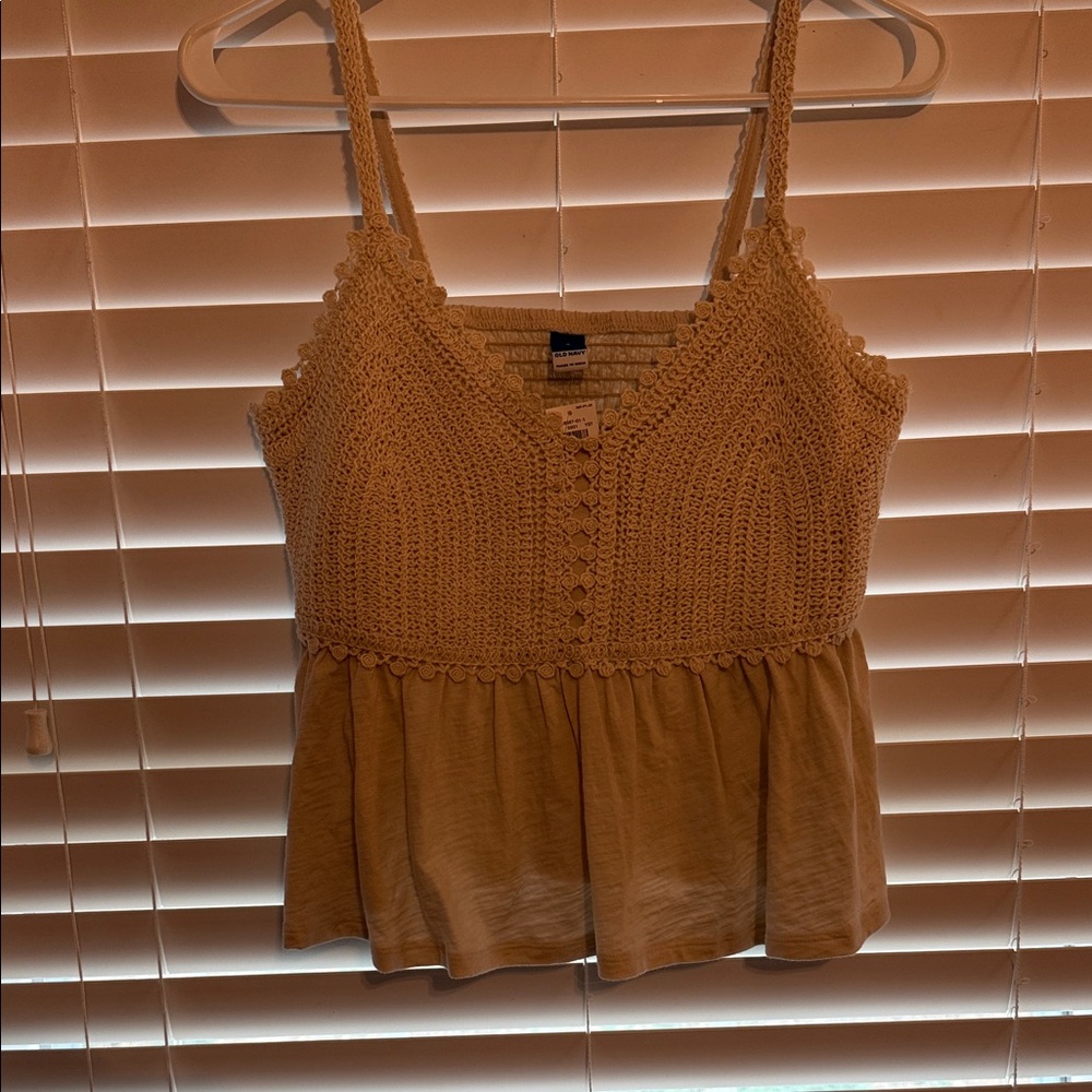Old Navy Cream Knit Camisole Top